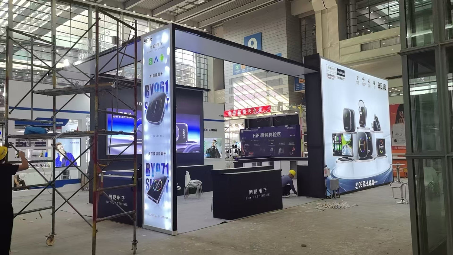 Precision Meets Brilliance: Quicklyshow Engineers Electrifying Exhibition Space for Boyi Electronic