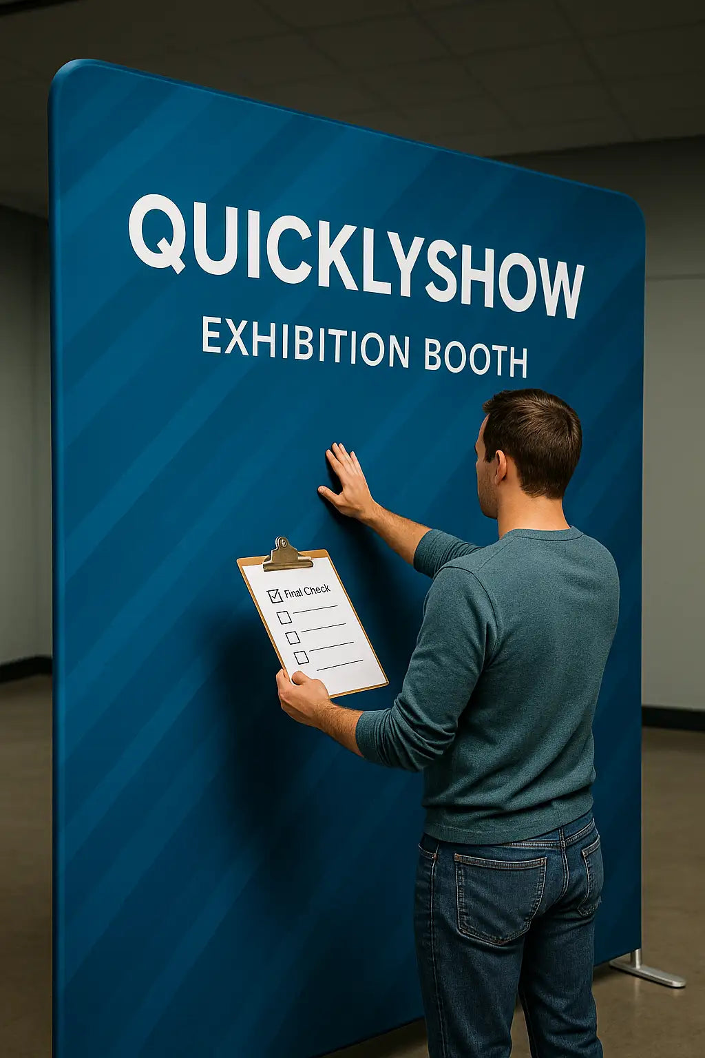 How to quickly build a booth with QuicklyShow materials?