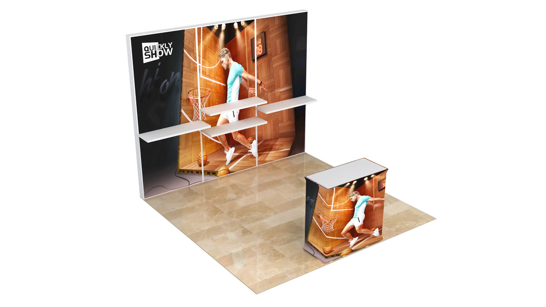 Simple 10*10ft Custom Poster Holder Expo Trade Show Display Backdrop Wall Portable Luxury Aluminium Fair Exhibition Stall Display Booth