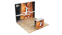 Simple 10*10ft Custom Poster Holder Expo Trade Show Display Backdrop Wall Portable Luxury Aluminium Fair Exhibition Stall Display Booth
