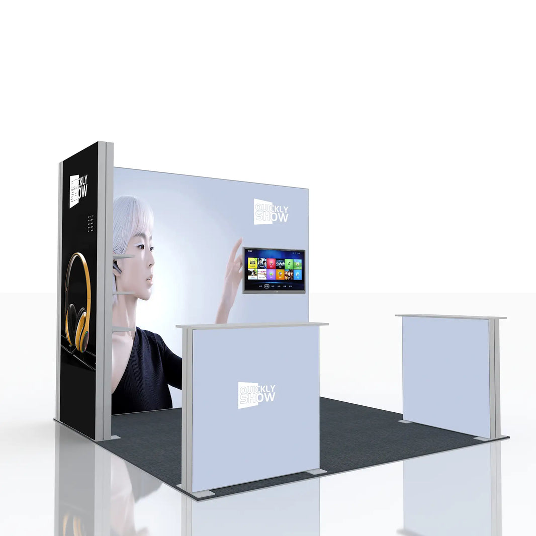 DIY 10*10ft 3x3 Customized Easy Build Backlit Booth with Lighting Box Stand Expo Tradeshow Booth Display Exhibition Booth