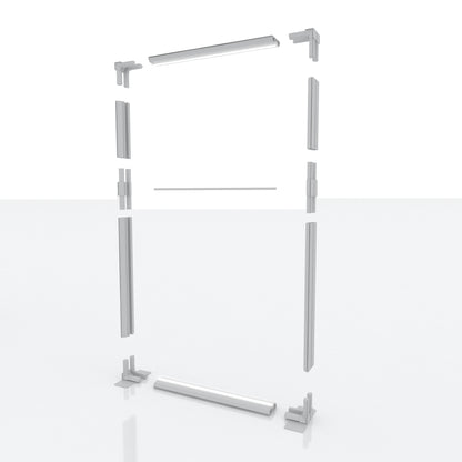Quicklyshow LED-Beleuchtungsbox, Poster, Werbedisplay, Rahmen, Aluminium, Seg Light Box, Pop-Up-Lichtdisplay