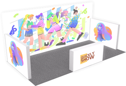 10*20ft Advertising Trade Show Booth Custom Tension Fabric Led Light Box for Trade Show Led Light Box Stand Trade Show Display Booth
