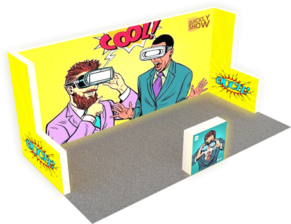 10*20ft Unique Trade Show Banner Exhibits Glowing Lightbox Displays for Retail Promtion& Expo Exhibition Booth Materials for Expo 3x6m