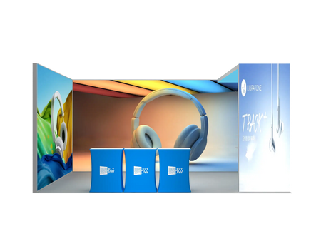 Promotion 3x6m Modularer Messestand 10x20ft Messe Expo Event Equipment Aluminiumrahmen Hintergrund Messestand