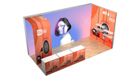 3X6m/10x20FT Quick Installation Modular Frameless LED Light Box Exhibition Trade Show Booth Factory Customized