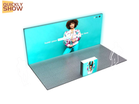 Portable 3*6m Modular Exhibition Brand With Display Cabinet Custom Exhibits Reuse Trade Show Beauty Booth Light Box