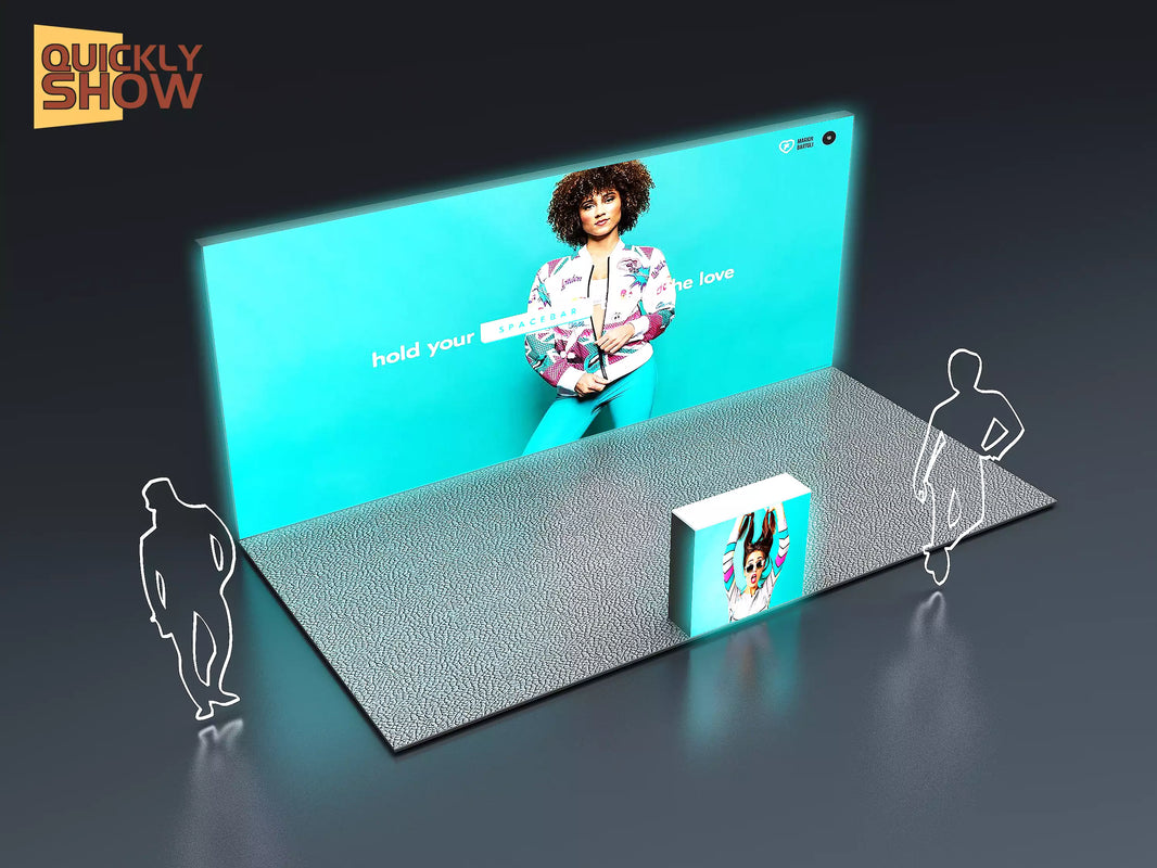 Portable 3*6m Modular Exhibition Brand With Display Cabinet Custom Exhibits Reuse Trade Show Beauty Booth Light Box