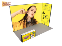 Portable Customized Size 3*6m Trade Show Equipment Aluminum Expo Fair Exhibition Booth Design Light Box