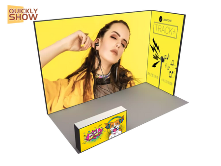 Tragbarer Messestand mit individueller Größe 3 * 6 m, Aluminium, für Ausstellungen, Messen, Messestände, Lichtboxen