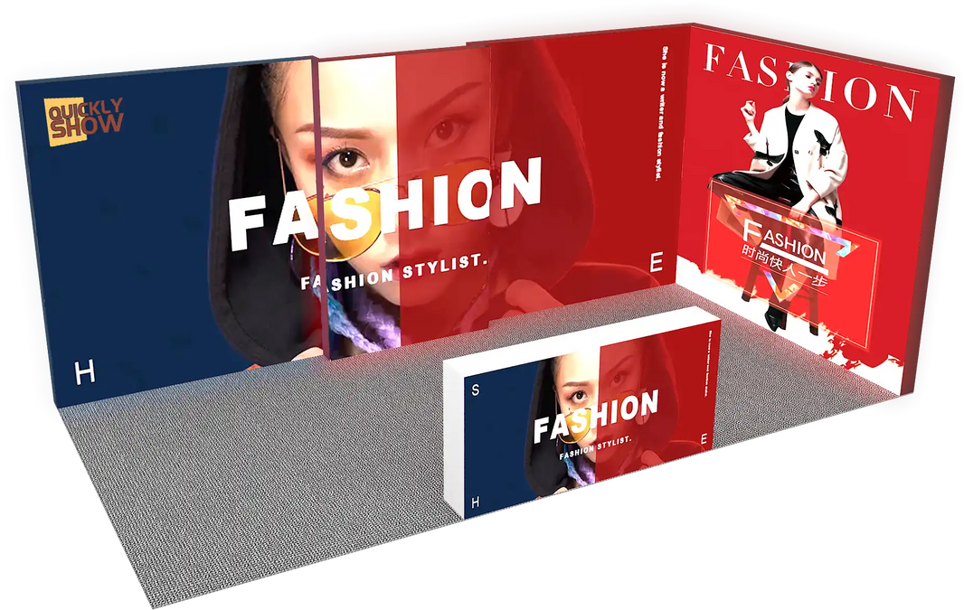 20x20ft Custom Lightbox Trade Show Booth Floor Stand Exhibition Booth Expo Backdrop Displays for Advertising Trade Show