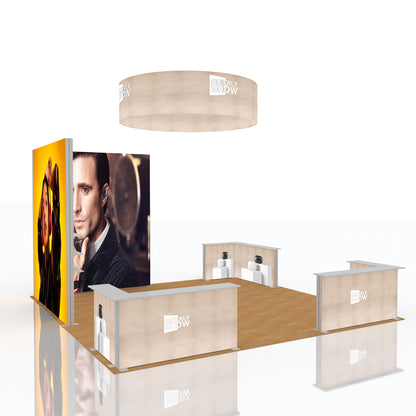 20x20ft Aluminum Light Box Led Quick Assembly Fabric Light Box Exhibition Booth Design Advertising Led Light Box