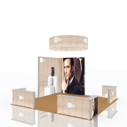 20x20ft Aluminum Light Box Led Quick Assembly Fabric Light Box Exhibition Booth Design Advertising Led Light Box