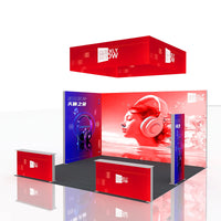 20*20ft Trade Show Displays & Exhibits Aluminium Exhibition Booth Light Box for Exhibition Show Hanging Banner Signs