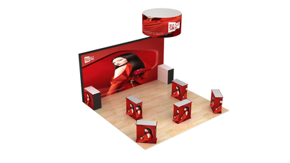 Zeigen Sie schnell 20 * 20ft Rahmen Light Box Expo Display Booth Messestände Beleuchtung Boxen für Werbung Booth Stand