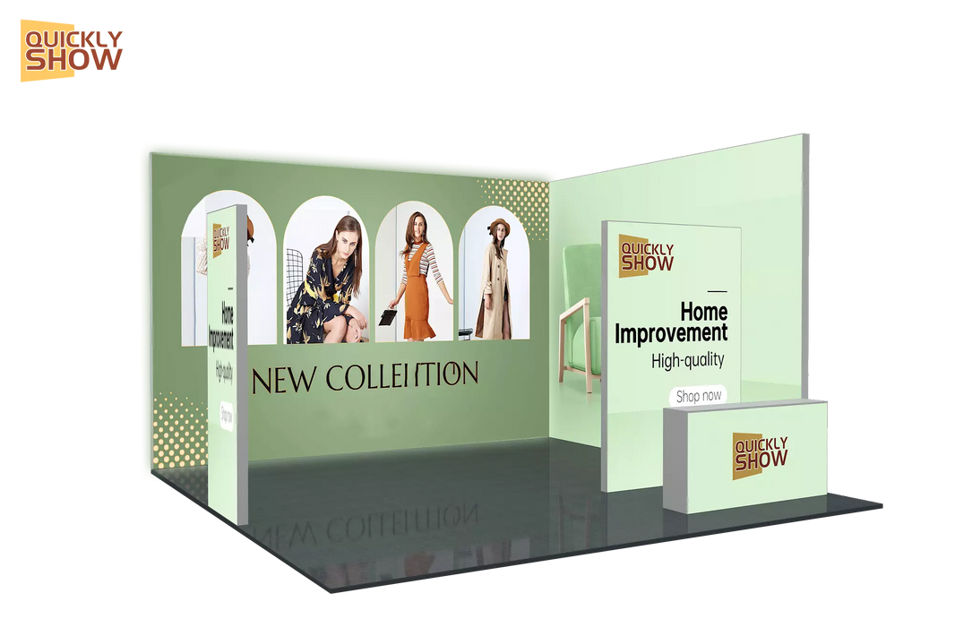 20*20ft High Quality Quick Setup Portable Aluminum Frame 6*6m Trade Show Equipment Display Light Box Trade Show Exhibition Booth