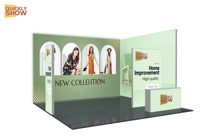 20*20ft High Quality Quick Setup Portable Aluminum Frame 6*6m Trade Show Equipment Display Light Box Trade Show Exhibition Booth