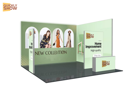 20*20ft High Quality Quick Setup Portable Aluminum Frame 6*6m Trade Show Equipment Display Light Box Trade Show Exhibition Booth