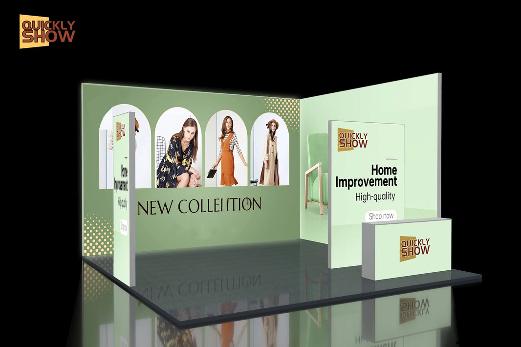 20*20ft High Quality Quick Setup Portable Aluminum Frame 6*6m Trade Show Equipment Display Light Box Trade Show Exhibition Booth