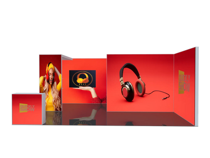 20 * 20 Fuß Modularer LED-Hintergrundbeleuchtungs-Ausstellungs-Leuchtkasten Messestand Stand-Aluminiumprofil mit Spannstoff-Grafikmaterial