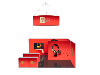 20 * 20ft Neu montiert Seg Light Box Wärmeübertragungsdruck Aluminiumlegierung Werbung Tragbarer Messestand Display
