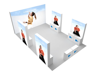 20*30ft Wholesale Price Custom Modular Booth Advertising Light Box Background Wall Trade Show Booth Trade Show Booths