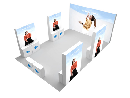20*30ft Wholesale Price Custom Modular Booth Advertising Light Box Background Wall Trade Show Booth Trade Show Booths