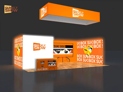 20*30ft Eco-Friendly Seg Light Box Durable Fabric Material Exhibition Quick Assembly Trade Show Booth Lightbox Display Systerm