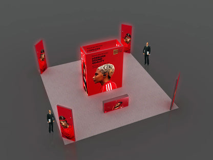 30*30ft Easily set up Aluminum Fabric Advertising Trade Show 9*9m Custom Booth Exhibit for Display Exhibits Expo Booth light box