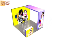 10*10ft Exhibition Instant Install Exhibition Booth Stands Lightbox Expo Displays Backlit Media Walls Arch Seg Lightbox Booth Display