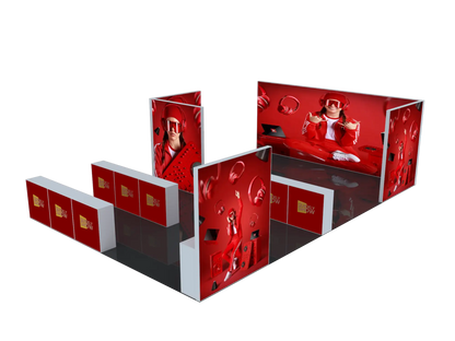 20 * 30ft Custom Expo Messe Ausrüstung Trennwand Tragbare Förderung Modulare Messestand Messestände Display