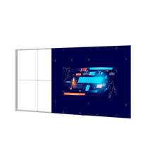 QuicklyShow 両面プリント生地広告用ポータブル自立型フレームレススリムLEDライトボックス