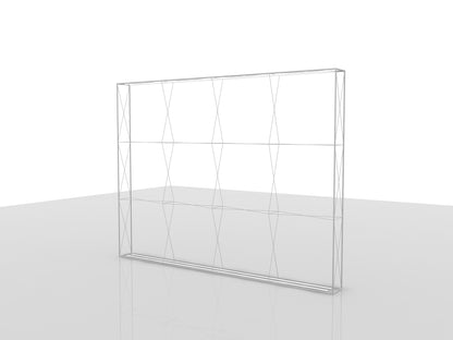 Quicklyshow 4x3m/13 x 10フィート ポップアップライトボックス – エクストラワイド両面バックライト付きブースキット