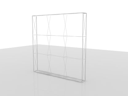 Quicklyshow 3x3m/10 x 10フィート ポップアップライトボックス – 展示会や展示会用のモジュラーバックライトウォール