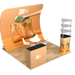 10x10 Tension Fabric Backdrop Trade Show Booth