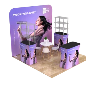 10x10 Modular Tension Fabric Booth For Product Display