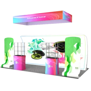 10x20 Modular Portable Tension Fabric Booth Solution For Product Display
