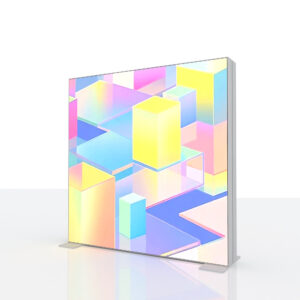 Frameless SEG LED Light Box – Sleek Trade Show Display Stand with Illuminated Fabric