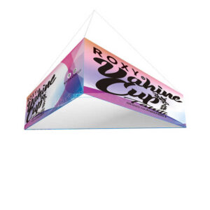 Custom Triangle Trade Show Hanging Banner – Suspended Exhibition Sign & Banner Stand