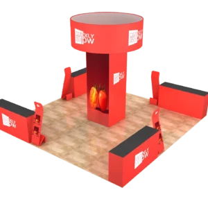 20x20 Modular Blimp Tube Tower Trade Show Booth For Product Display Solution