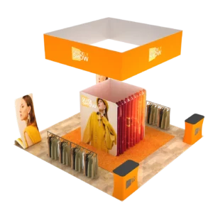 20x20 Portable Fitting Room Trade Show Booth