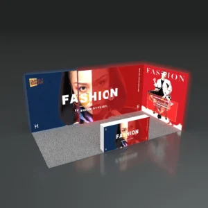 10x20ft Custom Lightbox Trade Show Booth Floor Stand Exhibition Booth Expo Backdrop Displays for Advertising Trade Show