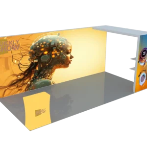 9x6m/10x20ft Modular Trade Show Booth – Aluminum Frame Backdrop Exhibition Display Stand