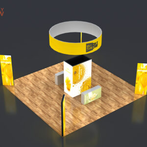 30*30ft Display Trade Show Booth Portable Combination System Retail Media Wall Display Lightbox Modular Lighting Quick Setup Light Box