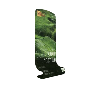 Trade Show Vertical Curved Tension Fabric Banner Stand
