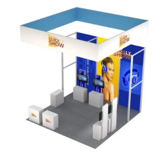 Modular booth solution portable display