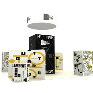 Modular booth solution for large size