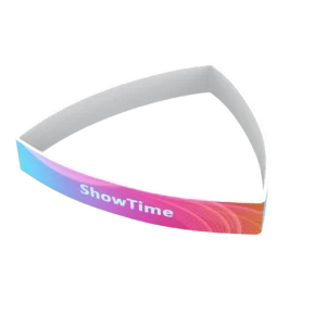 Skytube Curved Triangle Hanging Banner – Trade Show Display & Exhibition Signage