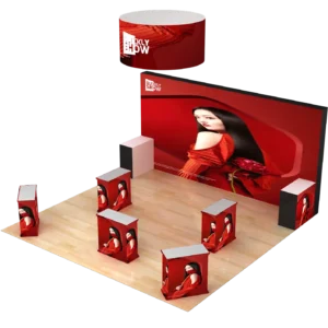 Quickly Show 20*20ft Frame Light Box Expo Display Booth Exhibition Stands Lighting Boxes For Advertising Booth Stand