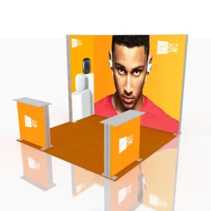 10*10ft Custom Reusable Aluminum SEG Tradeshow Modular Expo LED Backlit Lighting Display Exhibition Light Box Trade Show Booth